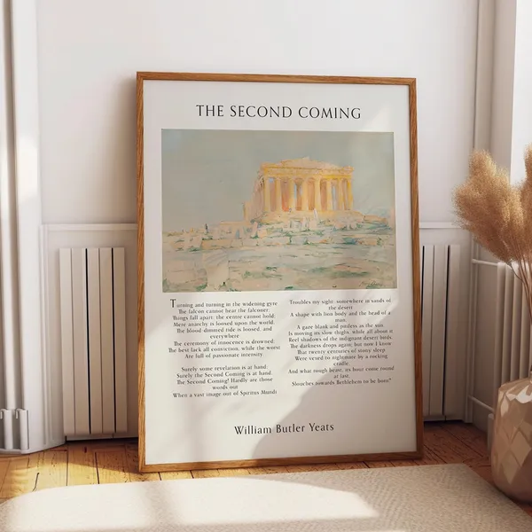 The Second Coming, English Literature Art Print