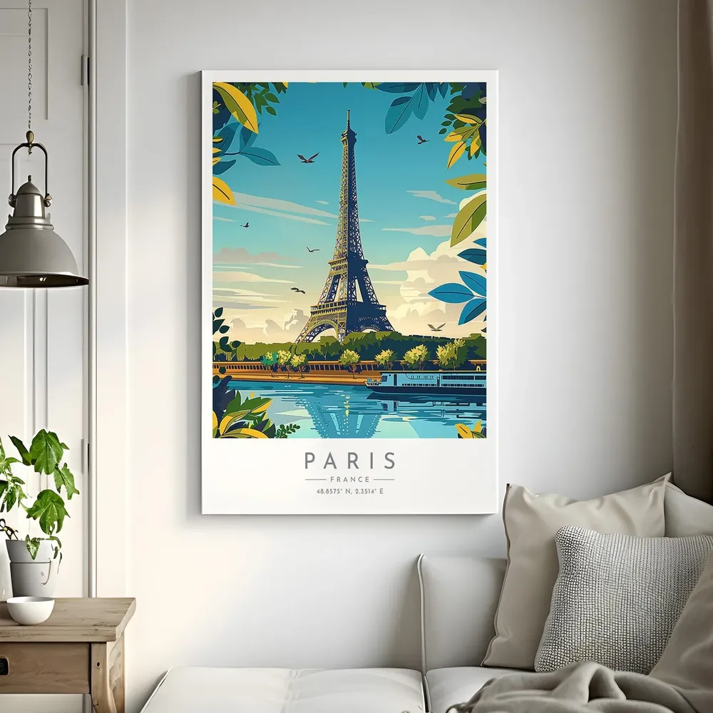 Paris Eiffel Tower France Travel Poster - Image 2