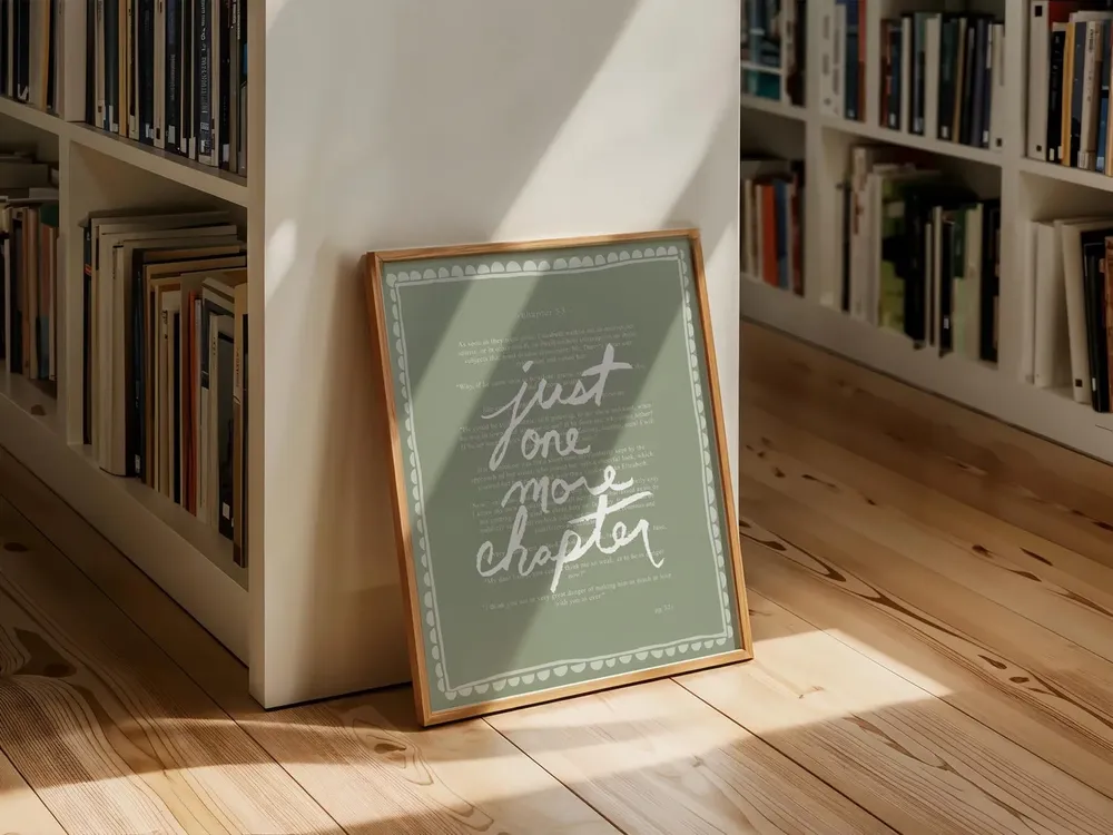 One More Chapter Book Lover Art Print - Image 3