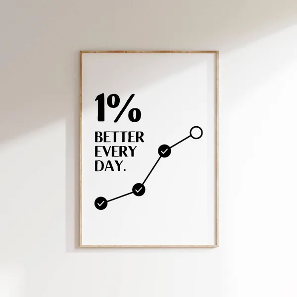 Better Every Day Motivational Quote Art Print