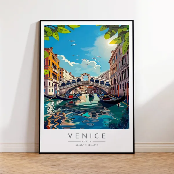Venice Travel Poster, Italy Travel Print