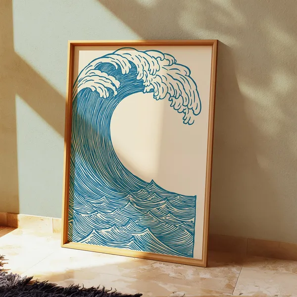Great Waves Series Japanese Wave Art Print