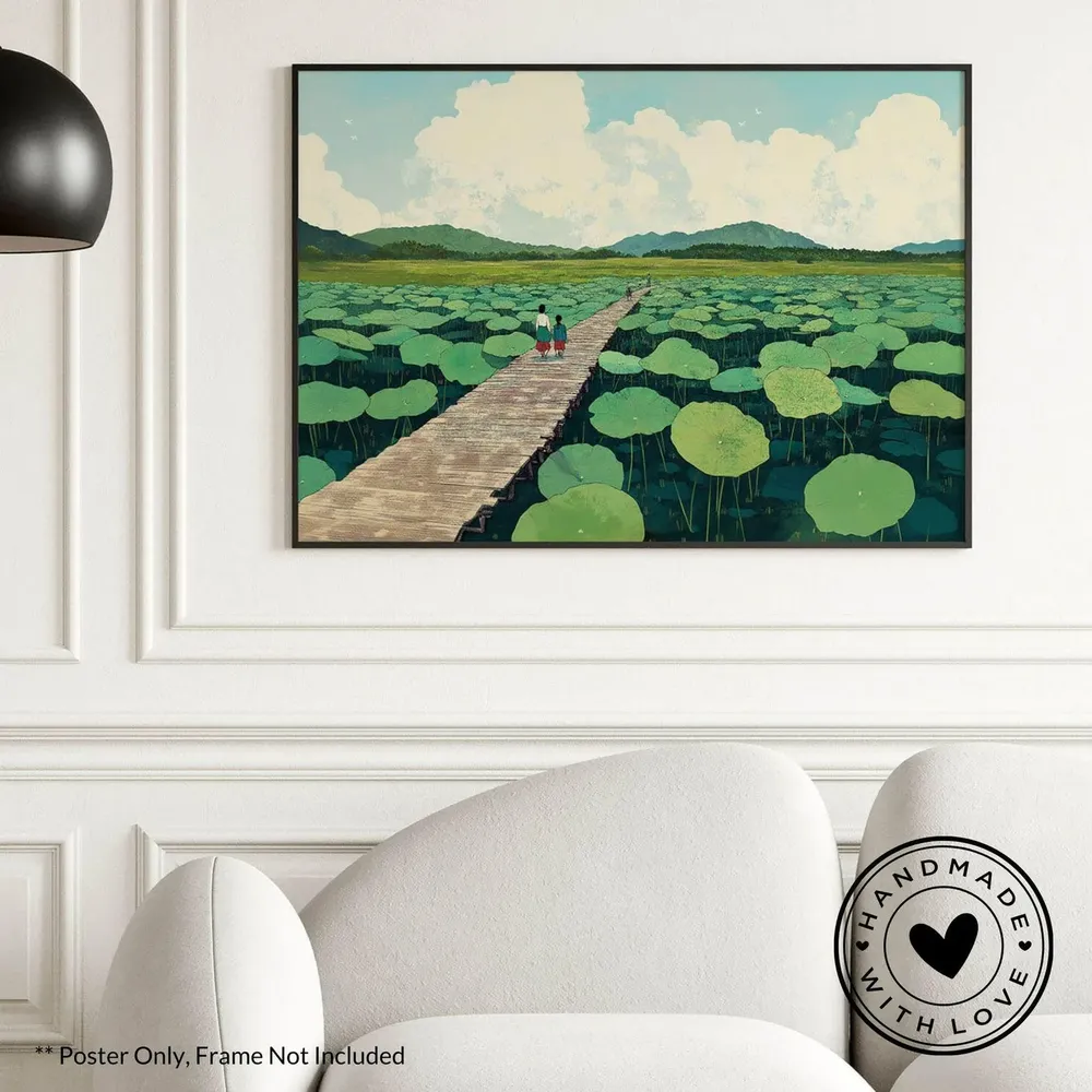 Japanese Hokusai Ukiyo-E Landscape Poster - Image 2