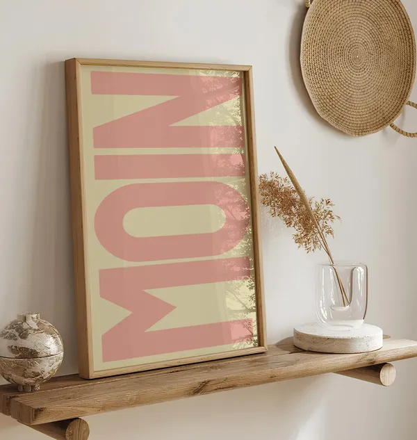 Moin Typography Poster, North German Wall Art Print