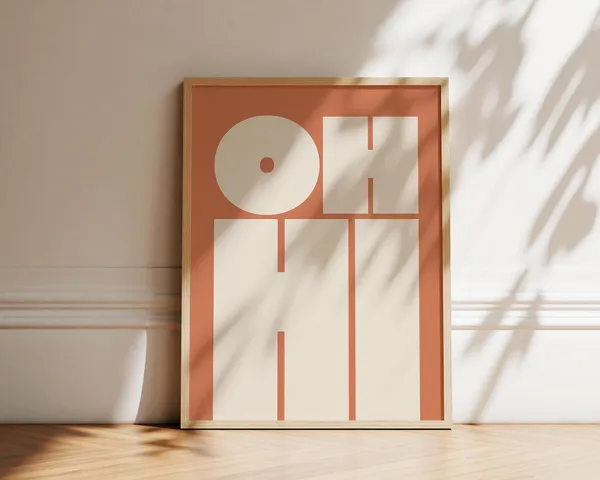 Oh Hi Typography Poster, Modern Bold Type