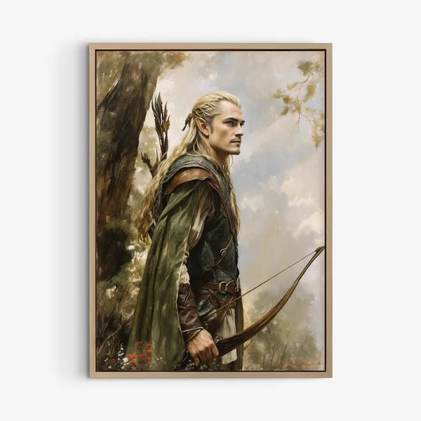 Elvish Fantasy, LOTR-Inspired Art Print