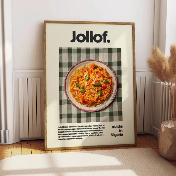 Jollof Food Kitchen Decor Art Print