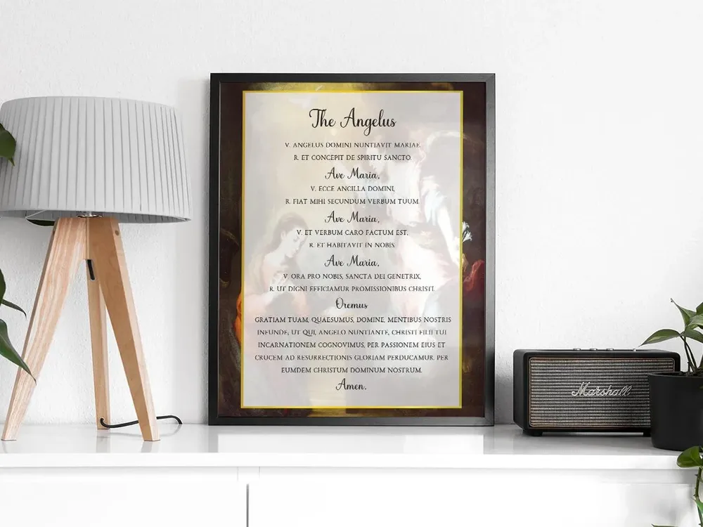 Angelus Prayer Catholic Wall Art Print, Pope Paul VI - Image 2