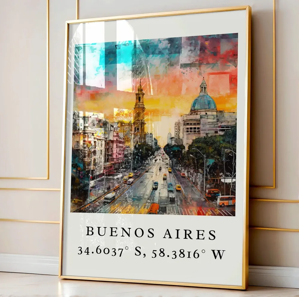 Buenos Aires Personalized Argentina Travel Poster - Image 4