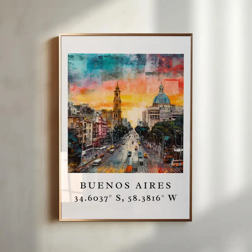 Buenos Aires Personalized Argentina Travel Poster