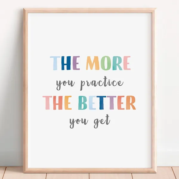 Classroom Motivational Poster, Nursery Wall Art Print