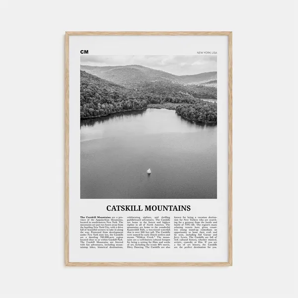 Catskill Mountains No. 2 Black And White Art Print