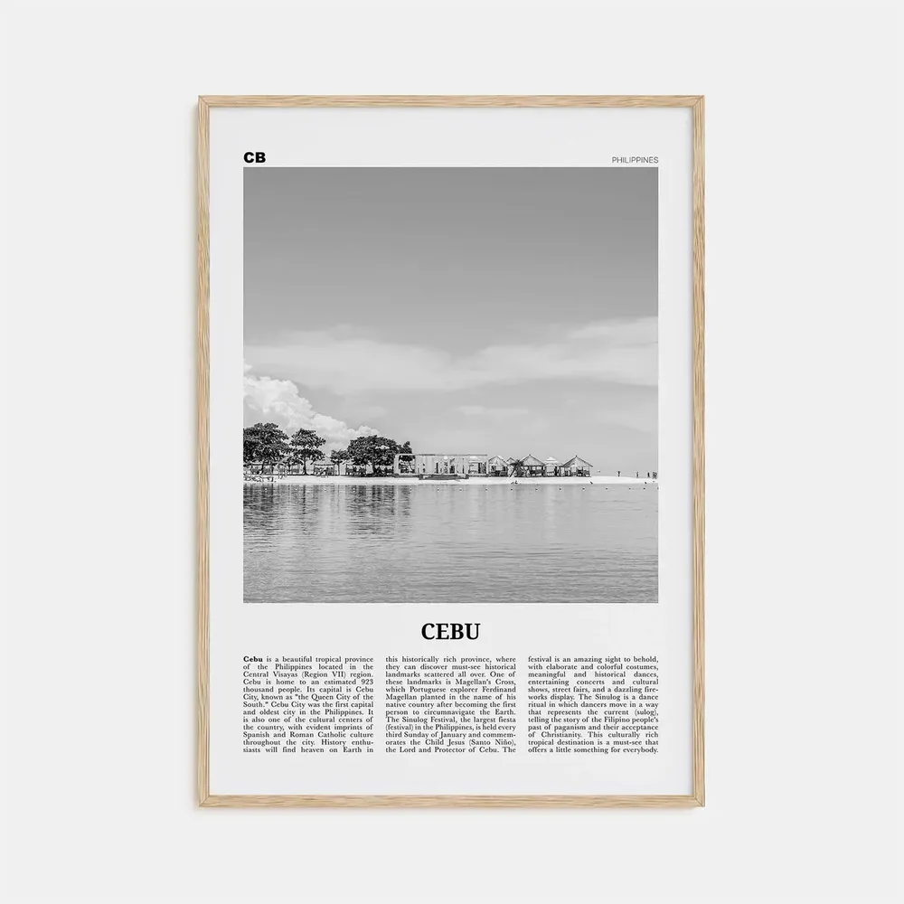 Cebu Black And White No. 2 Travel Poster