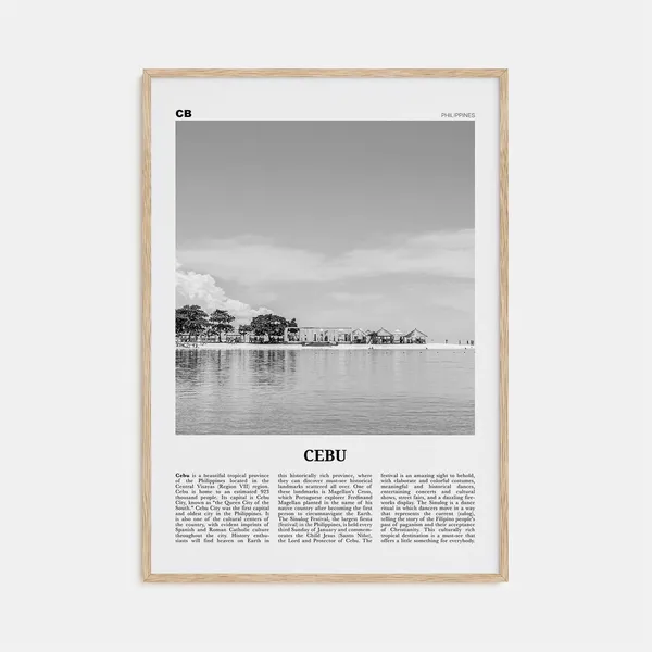 Cebu Black And White No. 2 Travel Poster
