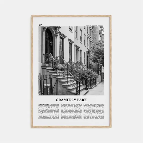 Gramercy Park, New York City Travel Poster