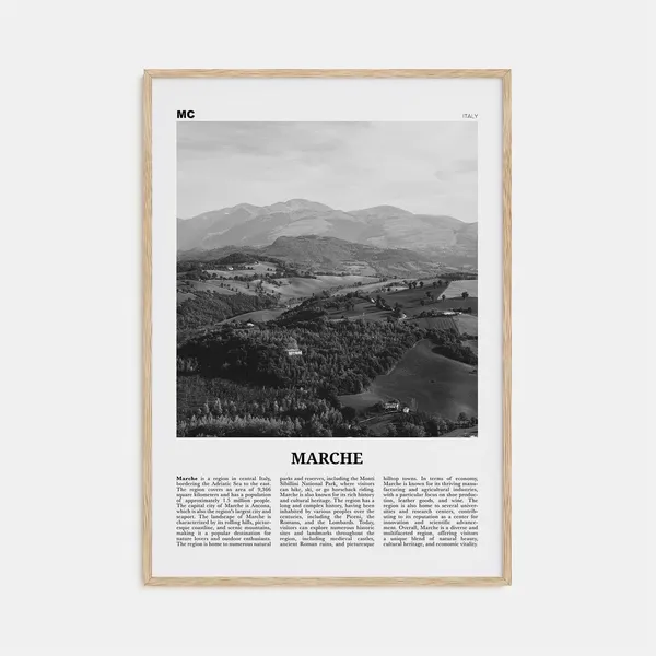 Marche Map France Art Print, Travel Wall Decor