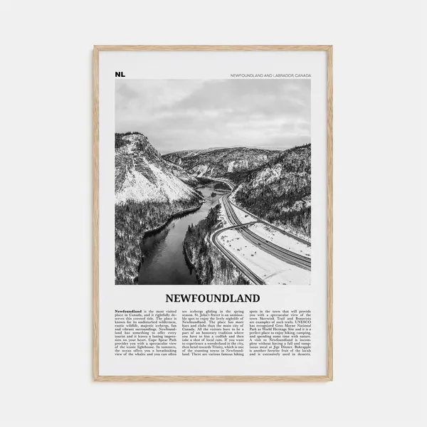 Newfoundland Black and White Wall Art, Canada