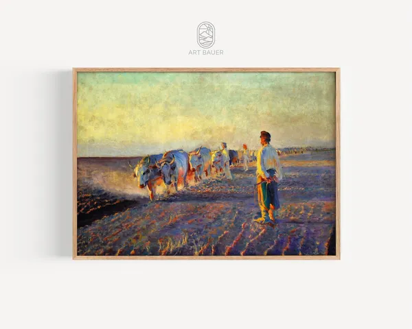 Wyczolkowski Ploughing The Ukraine Travel Poster