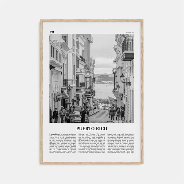 Puerto Rico Black And White No 2, San Juan Poster