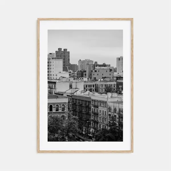 Harlem Black And White Travel Poster Print
