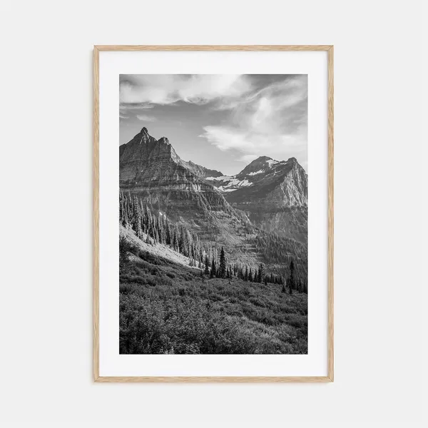 Montana Black And White Travel Poster Print