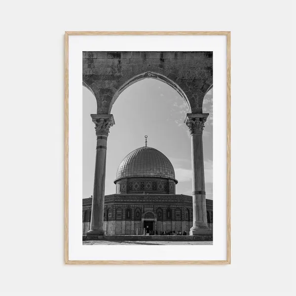 Palestine Black and White Travel Photo Poster Print
