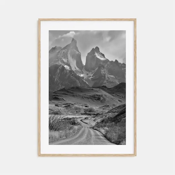 Patagonia Black And White Travel Poster Print