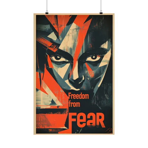 Freedom From Fear Poster, Classic FDR Four Freedoms