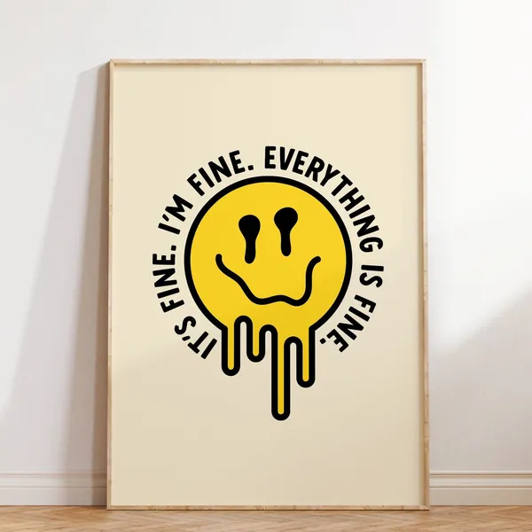 Retro Quote Wall Art Print for Housewarming