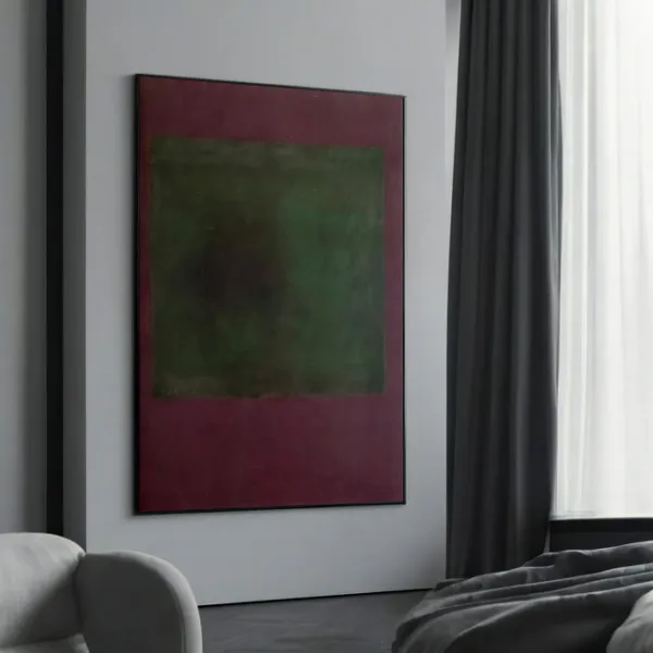 Mark Rothko Deep Green And Burgundy Art Print