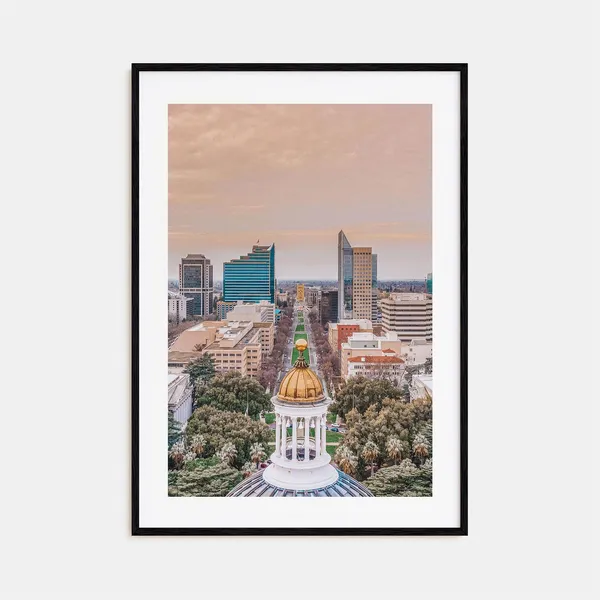 Sacramento Colorful Travel Poster, City Map Print