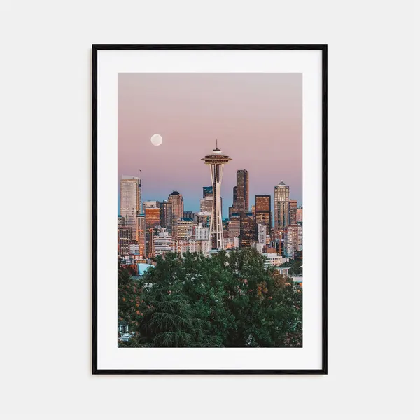 Seattle Colorful Travel Poster, City Map Art Print