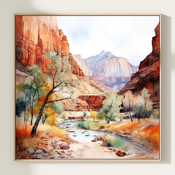 Zion National Park Poster Print, Utah Gift