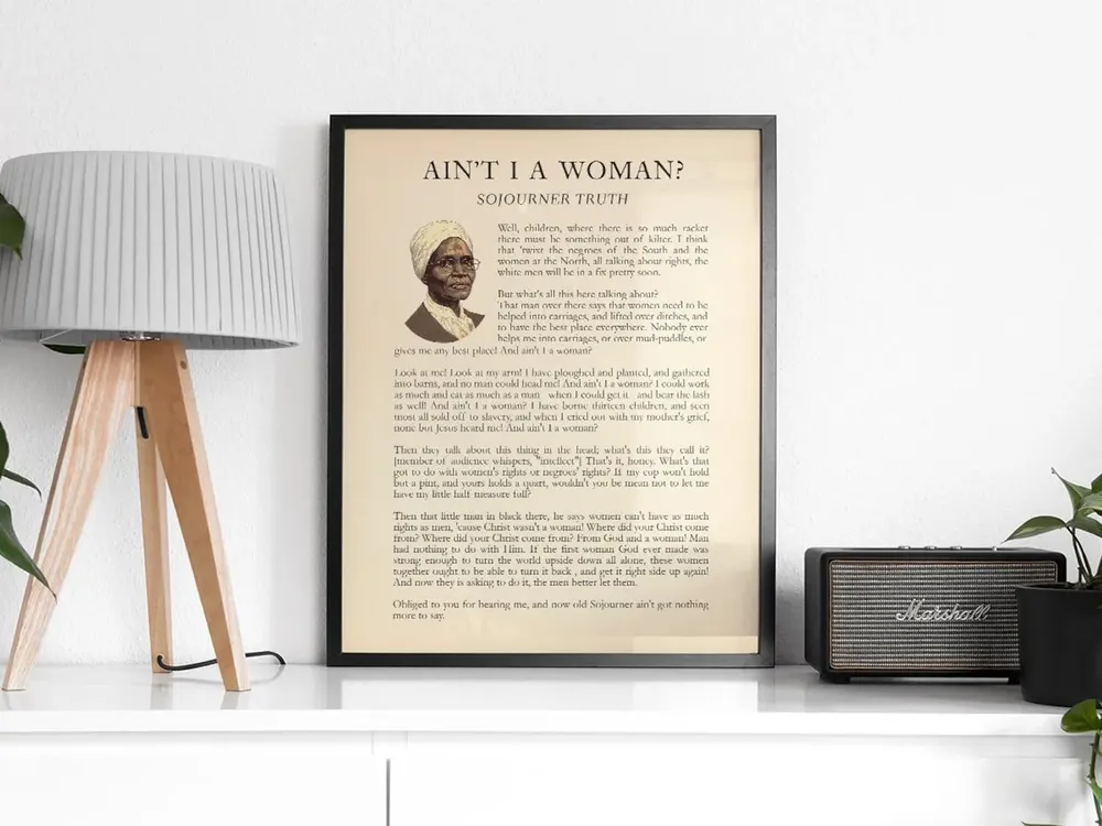 Ain't I A Woman, Sojourner Truth Quote Poster - Image 2