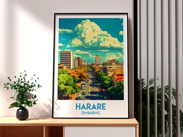 Harare Zimbabwe City Travel Poster