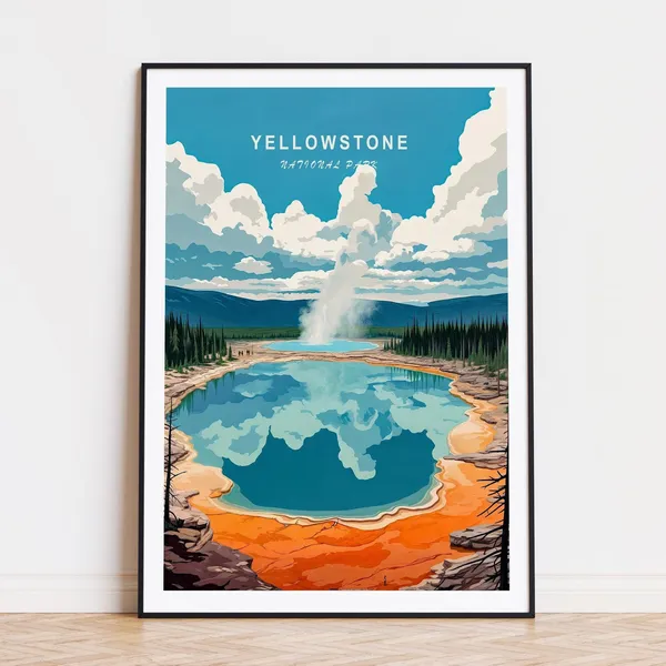 Yellowstone National Park Birthday Gifts Poster