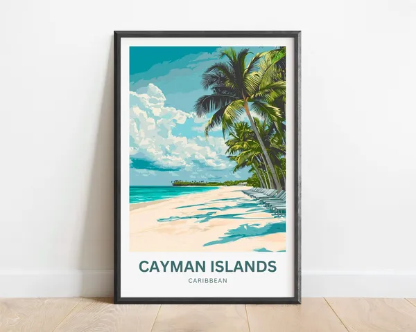 Cayman Islands Caribbean Wall Art Print