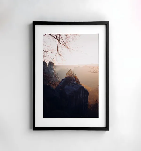 Saxon Switzerland Travel Poster, Landscape Photography