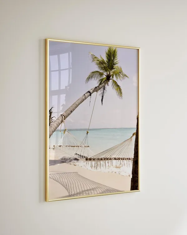 Maldives Pastel Beach Photography, Summer Coastal Art Print