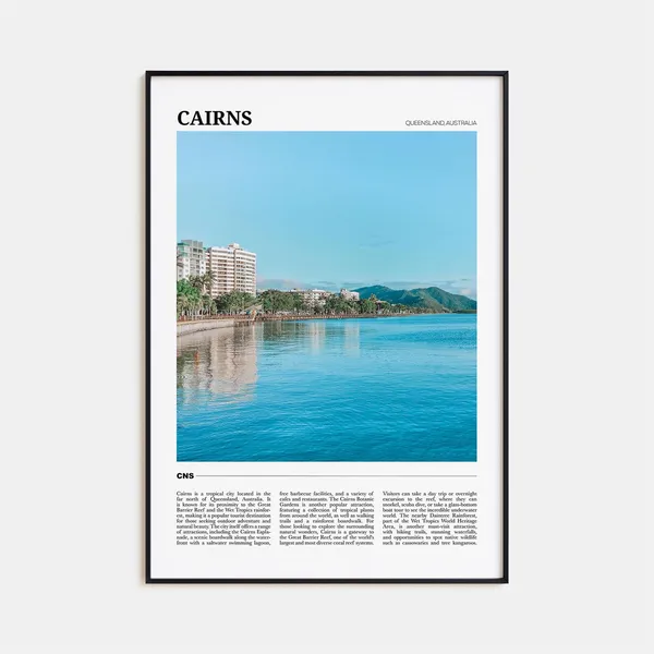Cairns Travel Poster, Queensland Australia Art Print