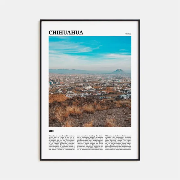 Chihuahua Travel Poster, Mexico Wall Art Print