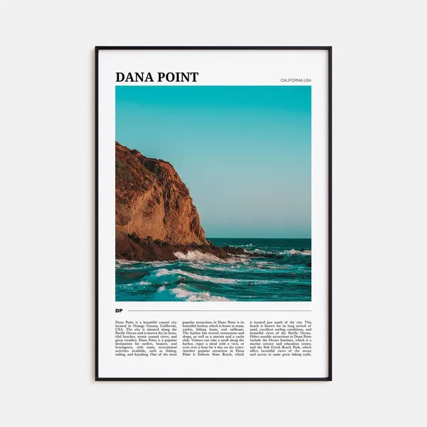 Dana Point Travel Poster, California USA Wall Art
