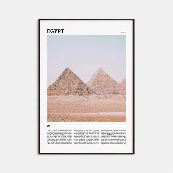 Egypt Travel Poster, Africa Wall Art Print