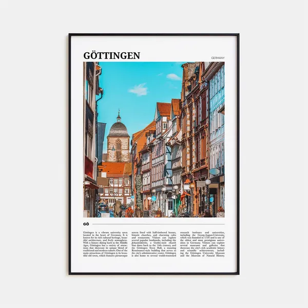 Gottingen Travel Poster, Germany Travel Art Print
