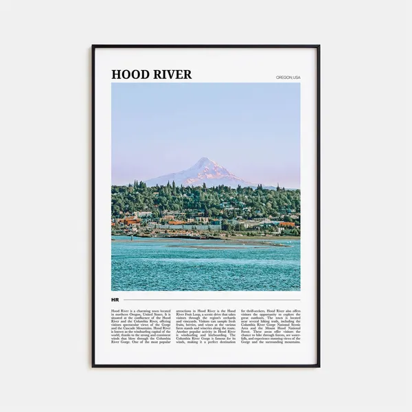 Hood River Travel Poster, Oregon Place Print