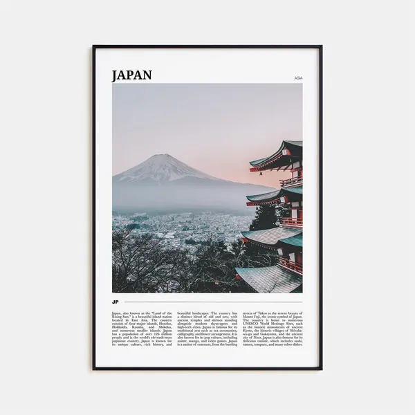 Japan Travel Poster, Asia Wall Art Print