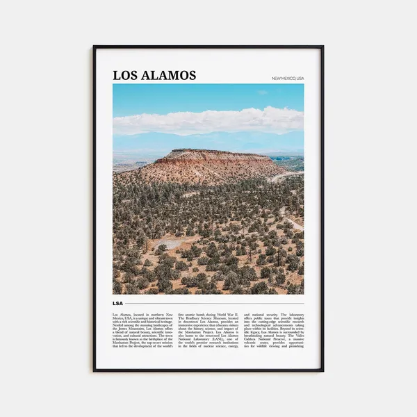 Los Alamos Travel Poster, New Mexico Art Print