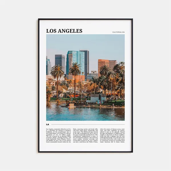 Los Angeles Travel Poster No. 1, California Travel Poster