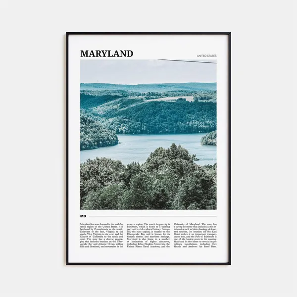 Maryland Decor Travel Poster
