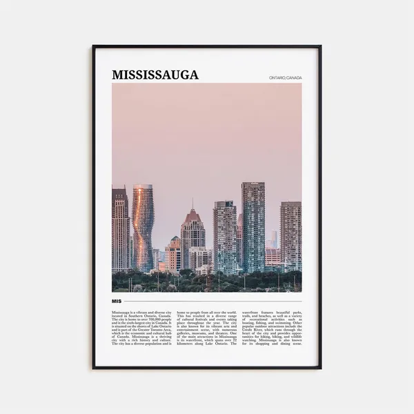 Mississauga Travel Poster, Ontario Canada Art Print